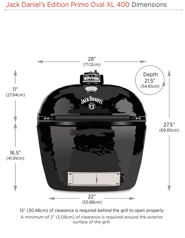 Primo Oval XL 400 Jack Daniels Edition