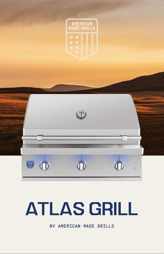 American Made Grills - Atlas - 36" -w/Briqutte Trays