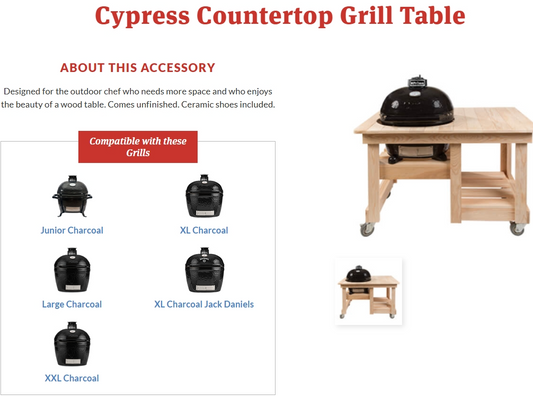 Cypress Grill Table